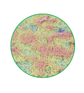 3D image of the surface of a Nano Prime implant with a BioTiCer surface